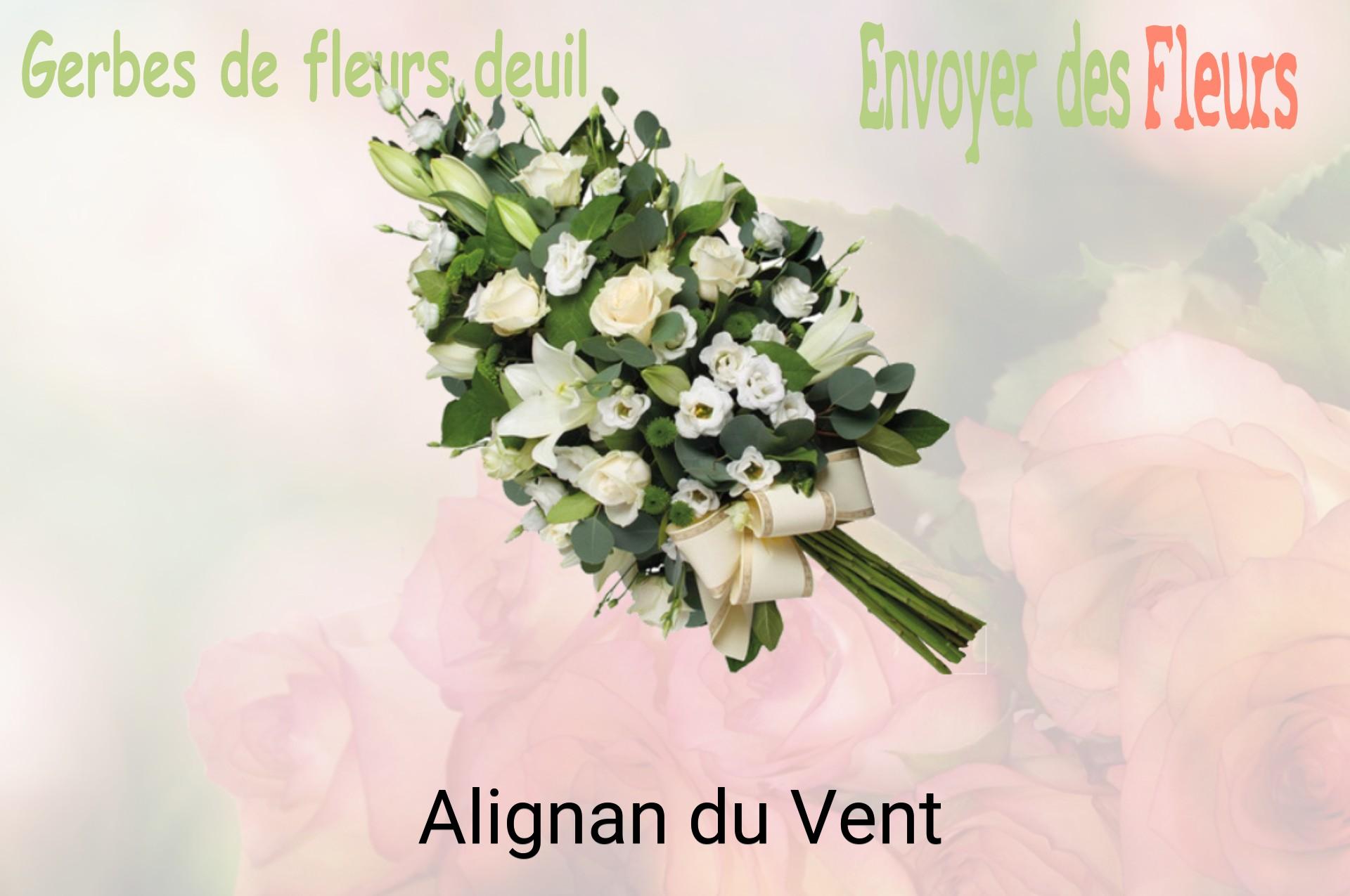Gerbe de fleurs de deuil livrée à Alignan-du-Vent